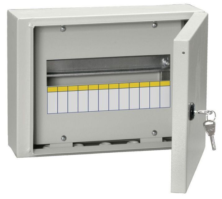 Изображение Корпус металлический ЩРн-12 (240х330х120мм) IP54 TITAN 3 IEK MKM11-N-12-54-Z