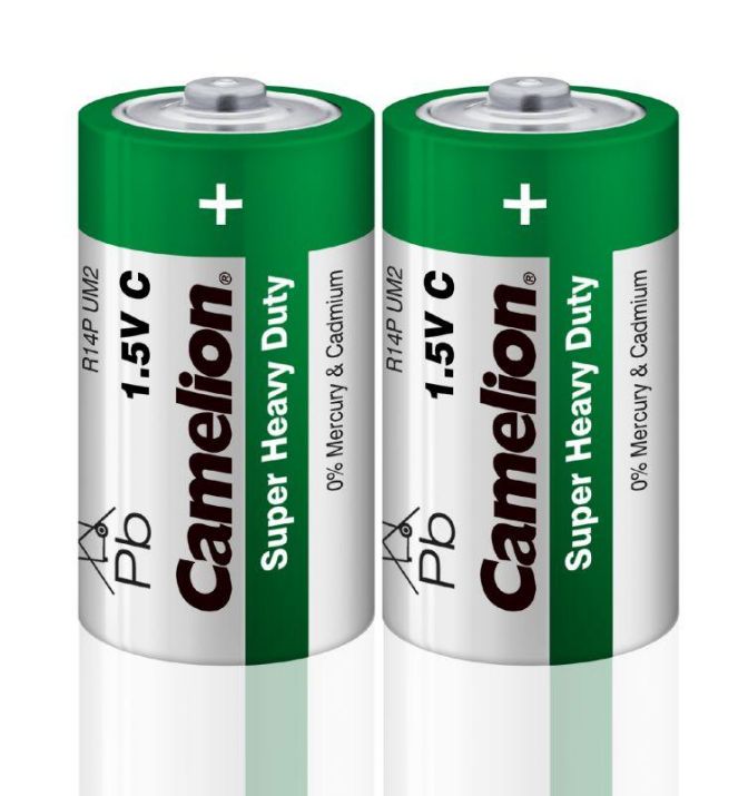 Изображение Элемент питания солевой C/R14 R14P-SP2G 1.5В SR-2 (уп.2шт) Camelion 1661