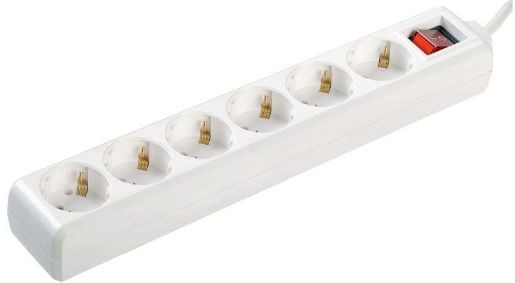 Изображение Удлинитель 6х5м с заземл. 16А IP20 У06К 2P+PE 250В 3х1 с выкл. IEK WYP10-16-06-05-ZK-N