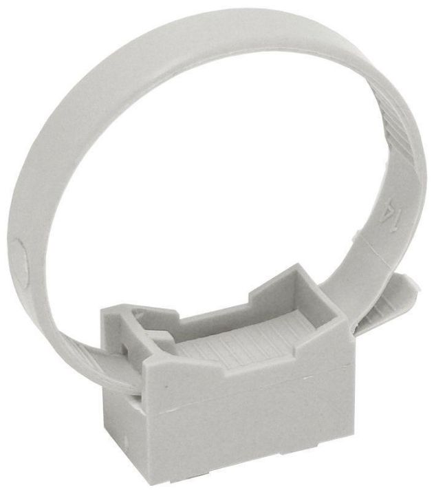 Изображение Держатель хомутный для труб со стяжкой CFF1 d16-32 сер. IEK CTA10MP-CFF132-K41-100