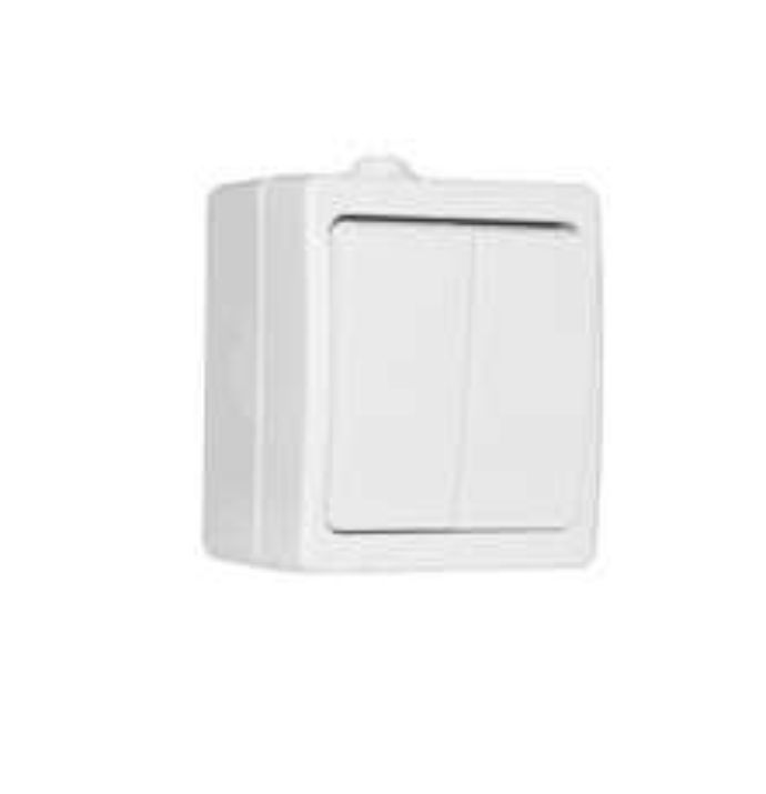 Изображение Выключатель 2-кл. ОП Аллегро 10А IP54 бел. UNIVersal 5563491