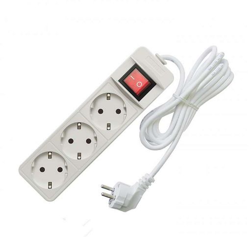 Изображение Удлинитель 3х3м с заземл. 16А IP20 3.5кВт ПВС с выкл. Союз 481S-8303