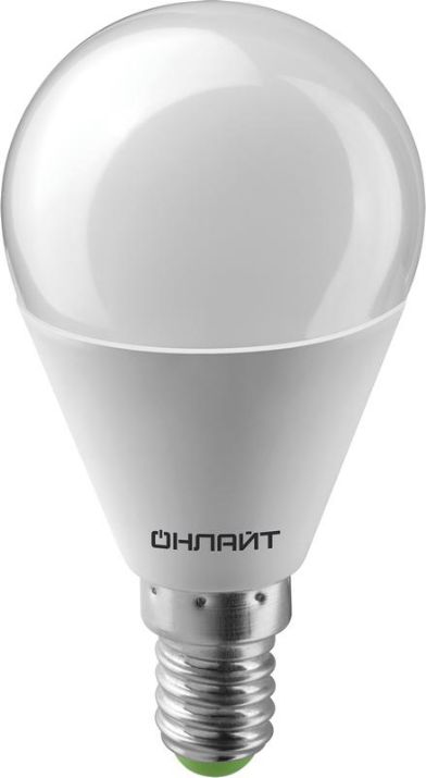 Изображение Лампа светодиодная 71 644 OLL-G45-6-230-4K-E14 6Вт шар 4000К нейтр. бел. E14 470лм 176-264В ОНЛАЙТ 71644