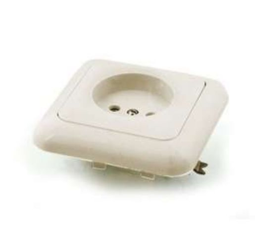Изображение Розетка 1-м СП РС10-005 10А IP20 бел. БЕЛ. ЦЕРКОВЬ РС10-005
