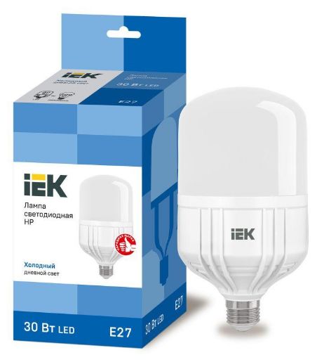 Изображение Лампа светодиодная HP 30Вт 230В 6500К E27 IEK LLE-HP-30-230-65-E27