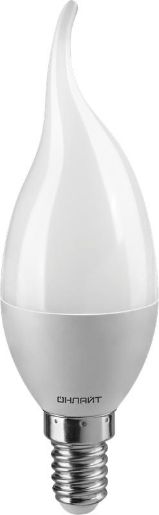 Изображение Лампа светодиодная 71 621 OLL-FC37-6-230-4K-E14-FR 6Вт свеча на ветру 4000К нейтр. бел. E14 470лм 220-240В ОНЛАЙТ 71621