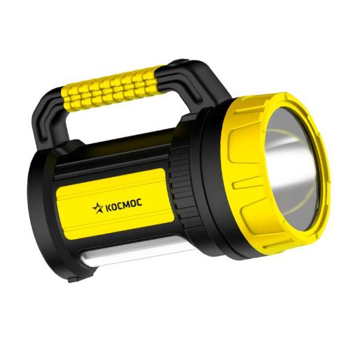 Изображение Фонарь аккумуляторный LED 5Вт 3 режима боков. панель 10Вт ЗУ 220/12В КОСМОС KOCAc2005W_Ex
