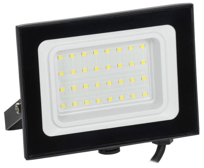 Изображение Прожектор светодиодный СДО 06-30 6500К IP65 черн. IEK LPDO601-30-65-K02