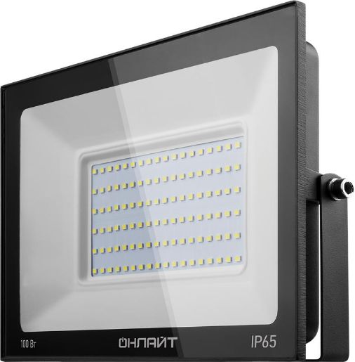Изображение Прожектор светодиодный 61 948 OFL-100-6K-BL-IP65-LED 100Вт 6000К IP65 8000лм черн. ОНЛАЙТ 61948