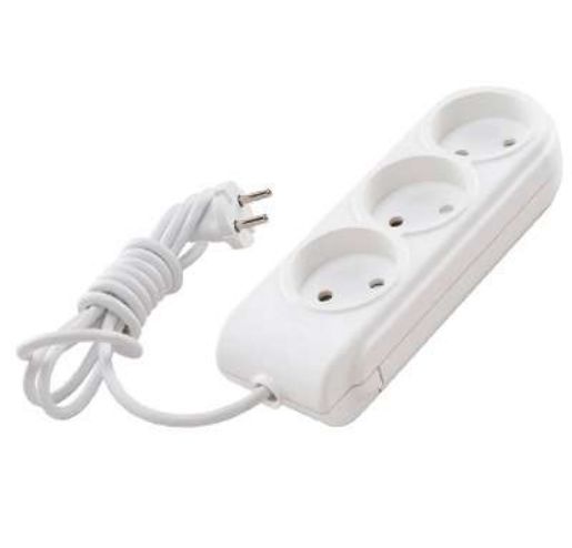 Изображение Удлинитель 3х2м без заземл. 10А IP20 защ. шторки Makel N3010031