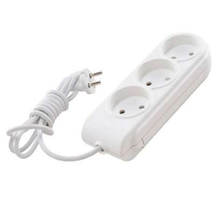 Изображение Удлинитель 3х2м без заземл. 10А IP20 защ. шторки Makel N3010031