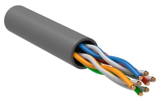 Изображение Кабель витая пара U/UTP кат.5 4х2х24AWG solid CCA PVC сер. (м) GENERICA BC1-C504-111-305-G