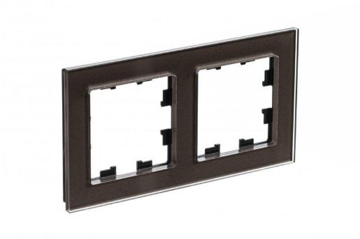 Изображение Рамка 2-м AtlasDesign Nature стекло мокко SE ATN320602