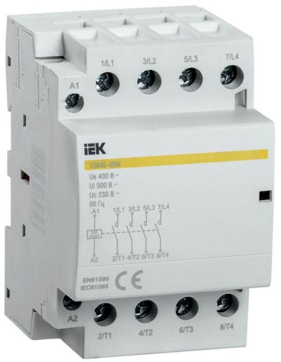 Изображение Контактор модульный КМ40-40М AC/DC IEK MKK21-40-40