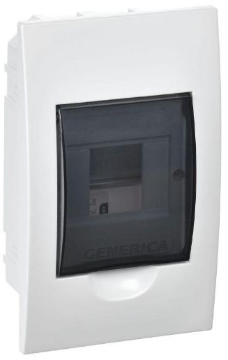 Изображение Бокс ЩРВ-П-4 мод. встраив. пластик IP41 GENERICA MKP12-V-04-41-G