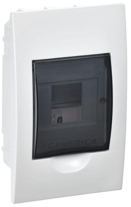 Изображение Бокс ЩРВ-П-4 мод. встраив. пластик IP41 GENERICA MKP12-V-04-41-G