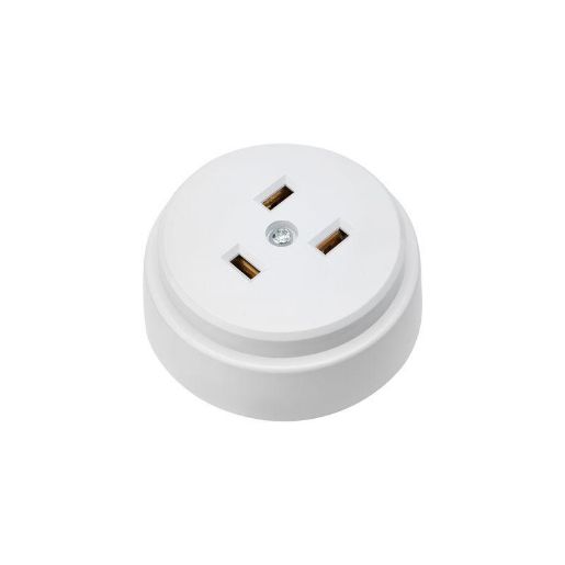 Изображение Розетка РШ для электрической плиты 32А 250В 2Р+РЕ (ОУ) бел. Rexant 11-8984