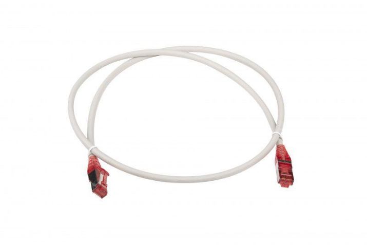 Изображение Патч-корд PC-LPM-STP-RJ45-RJ45-C5e-1M-LSZH-GY F/UTP экран. кат.5e LSZH 1м сер. Hyperline 42308