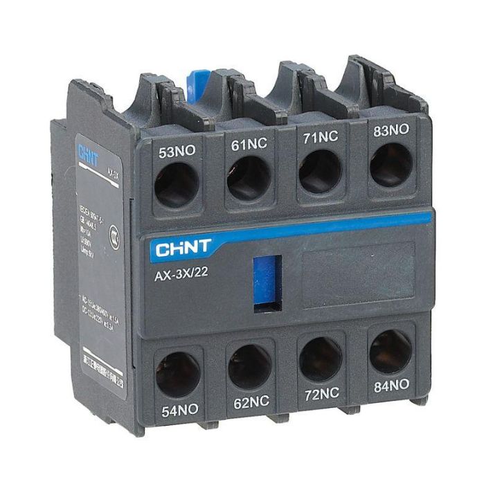 Изображение Приставка доп. контакты AX-3X/40 к контактору NXC-06~630 (R) CHINT 938254