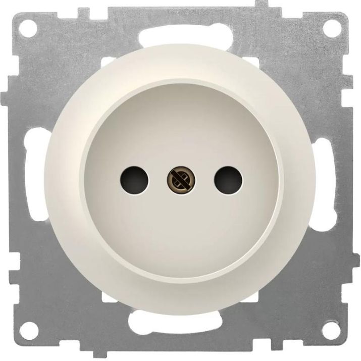 Изображение Розетка 1-м СП Florence 16А IP20 без заземл. винт. клеммы механизм беж. 1E10301301 OneKeyElectro 2172789
