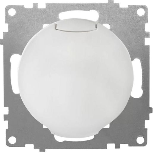 Изображение Розетка 1-м СП Florence 16А IP20 с заземл. с крышкой винт. клеммы механизм бел. 1E10501300 OneKeyElectro 2172768