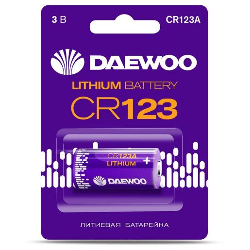 Изображение Элемент питания литиевый CR123 BL-1 DAEWOO 5043299
