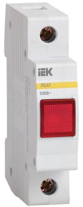 Изображение Лампа сигнальная ЛС-47 красн. IEK MLS10-230-K04