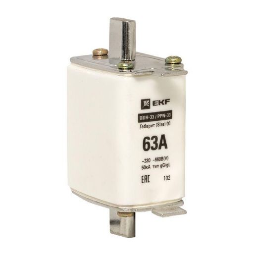 Изображение Вставка плавкая ППН-33 160/63А габарит 00 PROxima EKF fus-33/160/63