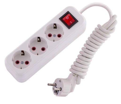 Изображение Удлинитель 3х2м с заземл. 16А IP20 Lila с выкл. LEZARD 720-0302-302