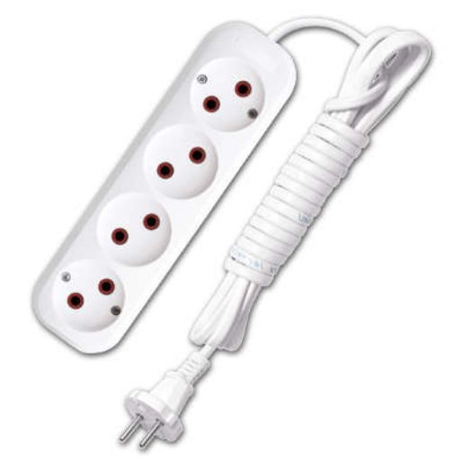 Изображение Удлинитель 4х3м без заземл. 6А IP20 У6-766 ШВВП 2х0.75 UNIVersal 9631943