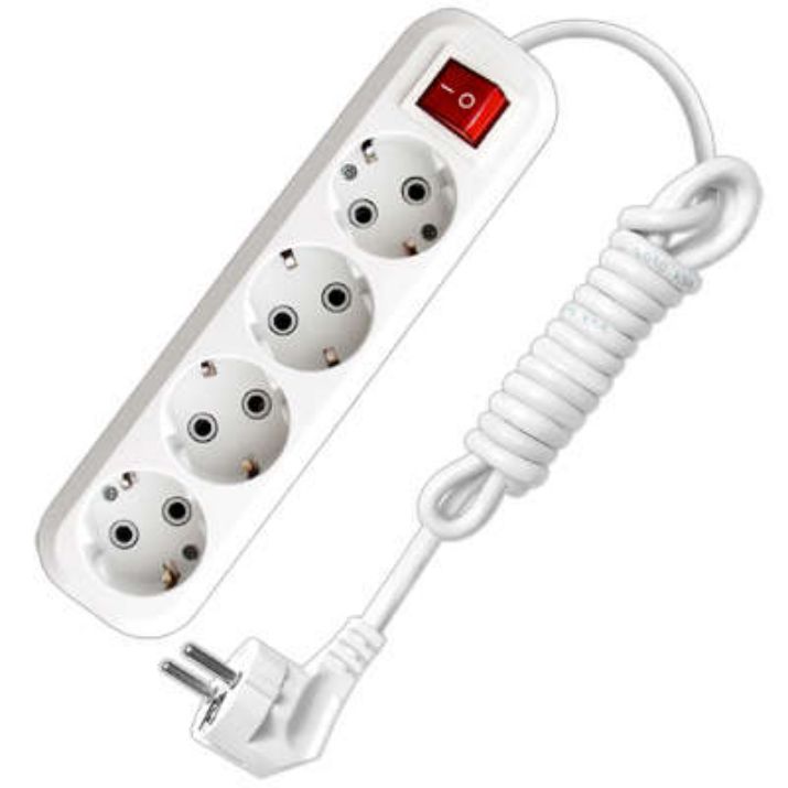 Изображение Удлинитель 4х2м с заземл. 16А IP20 S-304 ПВС 3х1 с выкл. UNIVersal 9634419