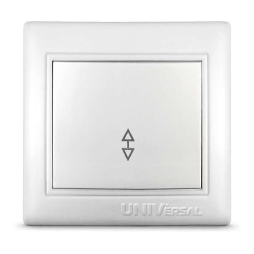 Изображение Переключатель проходной 1-кл. СП Севиль 10А IP20 бел. UNIVersal С0025
