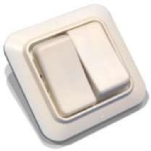 Изображение Выключатель 2-кл. СП 6.3А IP20 С56-У02 бел. БЕЛ. ЦЕРКОВЬ С56-У02