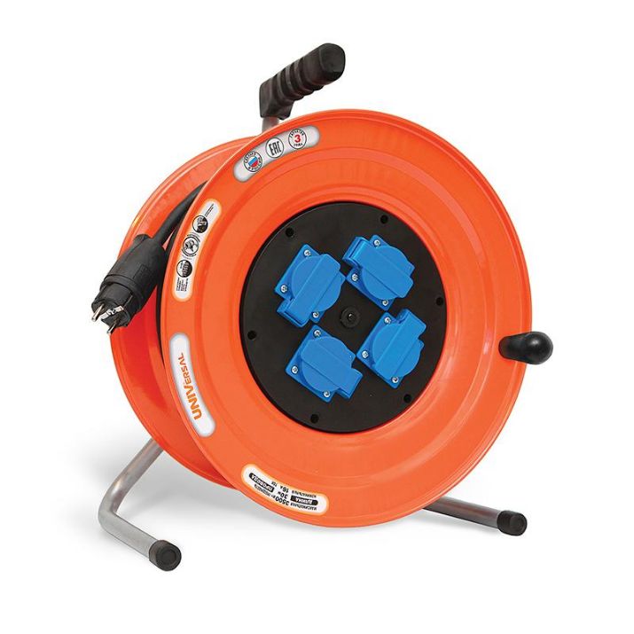 Изображение Удлинитель на катушке 4х30м с заземл. 16А IP44 У16-046 КГ 3х2.5 термозащита с защ. крышкой UNIVersal 9633327