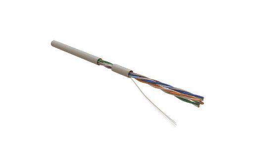 Изображение Кабель витая пара U/UTP кат.5E 4х2х24AWG solid PVC UUTP4-C5E-S24-IN-PVC-GY-305 сер. (м) Hyperline 41903