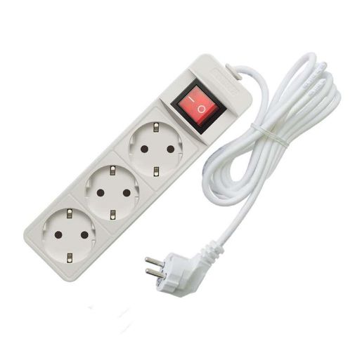 Изображение Удлинитель 3х5м с заземл. 16А IP20 3.5кВт ПВС с выкл. Союз 481S-8305