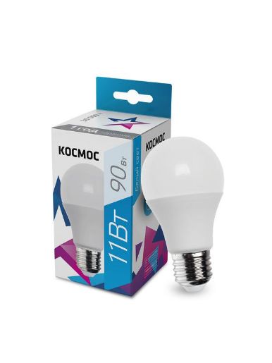 Изображение Лампа светодиодная A60 11Вт 4500К E27 220В КОСМОС LkecLED11wA60E2745