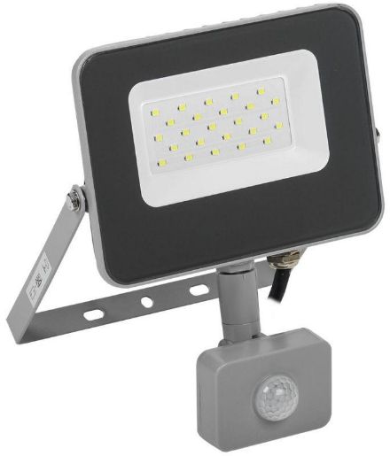 Изображение Прожектор светодиодный СДО 07-20Д 20Вт 6500К IP54 с датчиком движ. сер. IEK LPDO702-20-K03
