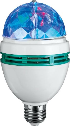 Изображение Лампа светодиодная 61 120 OLL-DISCO-3-230-RGB-E27 3Вт ОНЛАЙТ 61120