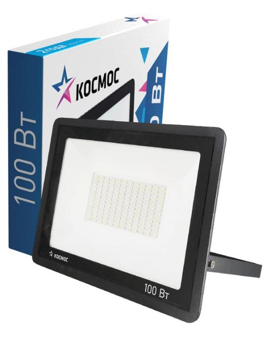 Изображение Прожектор светодиодный 100Вт 6500К IP65 8000лм КОСМОС K_PR5_LED_100