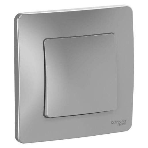 Изображение Переключатель проходной 1-кл. СП Blanca 10А IP20 (сх. 6) 250В алюм. SE BLNVS010603