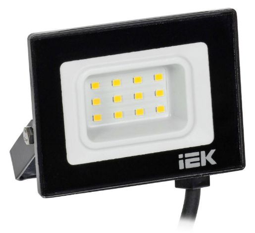Изображение Прожектор светодиодный СДО 06-10 4000К IP65 черн. IEK LPDO601-10-40-K02