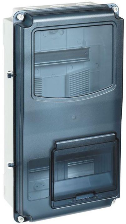 Изображение Корпус ЩУРн-П 3/12 Krepta 3 IP66 PC пластик. IEK MSP3-N-12-66-L