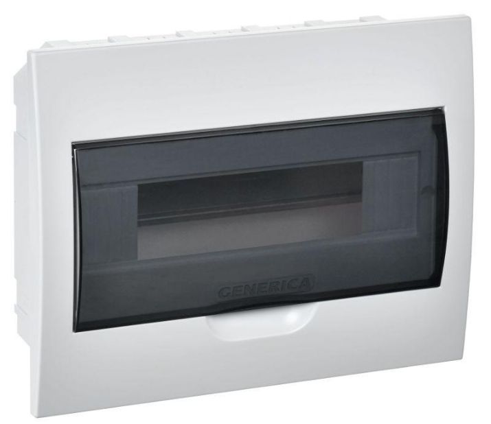 Изображение Бокс ЩРВ-П-12 мод. встраив. пластик IP41 GENERICA MKP12-V-12-41-G