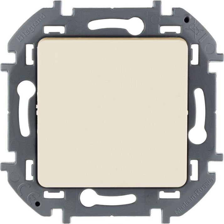 Изображение Механизм переключателя промежуточного 1-кл. Inspiria 10А IP20 250В 10AX винт. клеммы сл. кость Leg 673681
