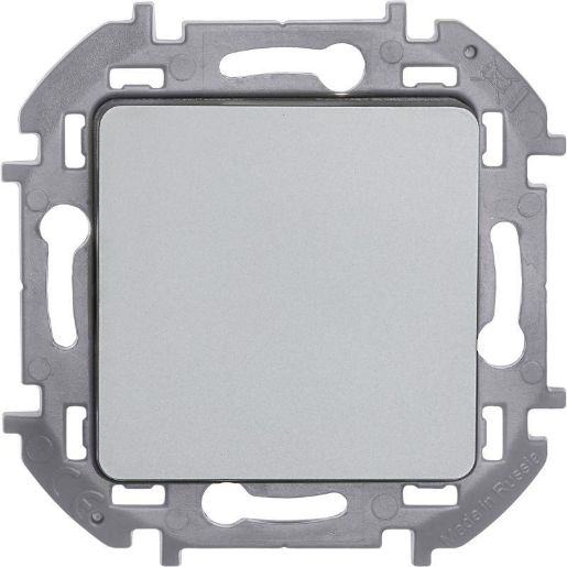 Изображение Выключатель 1-кл. Inspiria 10А IP20 250В 10AX механизм алюм. Leg 673602