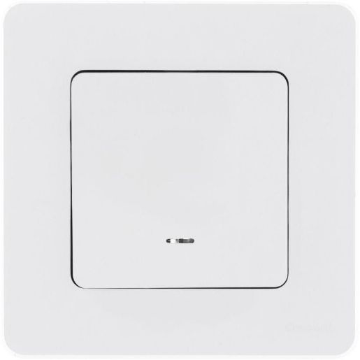 Изображение Механизм переключателя 1-кл. Inspiria 10А IP20 250В 10AX с подсветкой / индикацией бел. Leg 673660