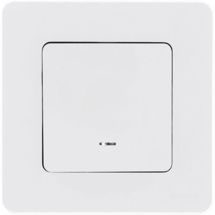 Изображение Механизм переключателя 1-кл. Inspiria 10А IP20 250В 10AX с подсветкой / индикацией бел. Leg 673660
