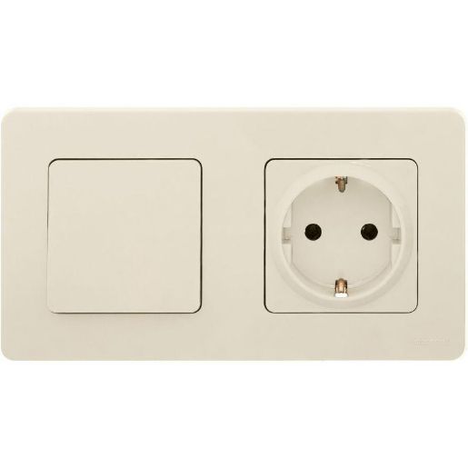 Изображение Выключатель 1-кл. Inspiria 10А IP20 250В 10AX механизм сл. кость Leg 673601