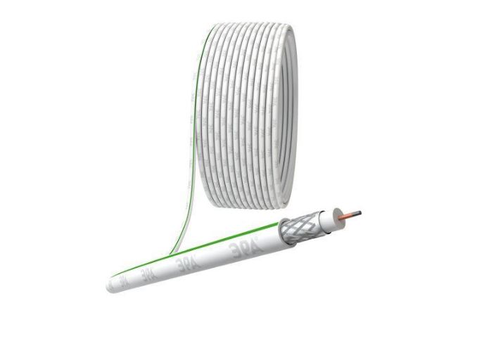 Изображение Кабель коаксиальный SAT 703 B.CCS/оплетка Al 75проц. PVC Simple 75Ом бел. (м) Эра Б0044608